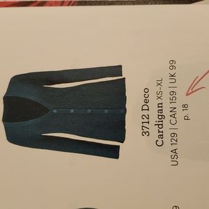 CABI Deco Cardigan, item 3712, Women’s Large, Tea